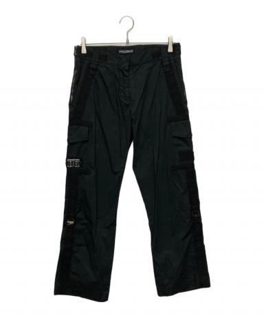 未使用品 ドルチェアンドガッバーナ カーゴパンツ ロゴ ブラック 黒 中古・古着通販】DOLCE & GABBANA (ドルチェ＆ガッバーナ) BONDAGE