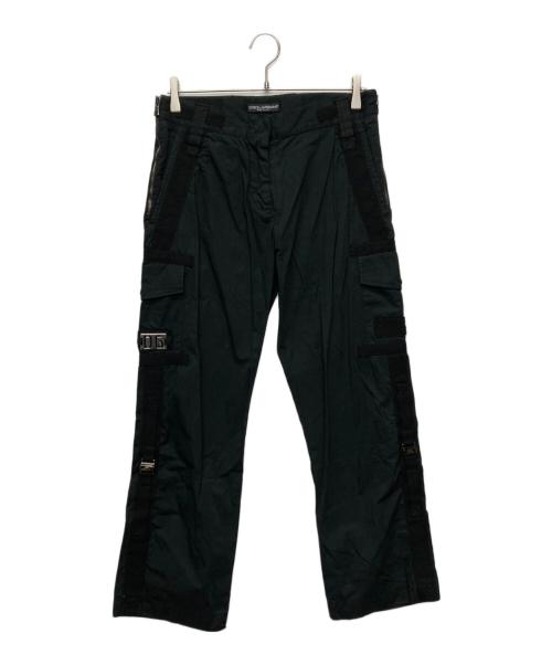 DOLCE & GABBANA（ドルチェ＆ガッバーナ）DOLCE & GABBANA (ドルチェ＆ガッバーナ) BONDAGE CARGO PANTS/HPT4B/8406 ブラック サイズ:40の古着・服飾アイテム