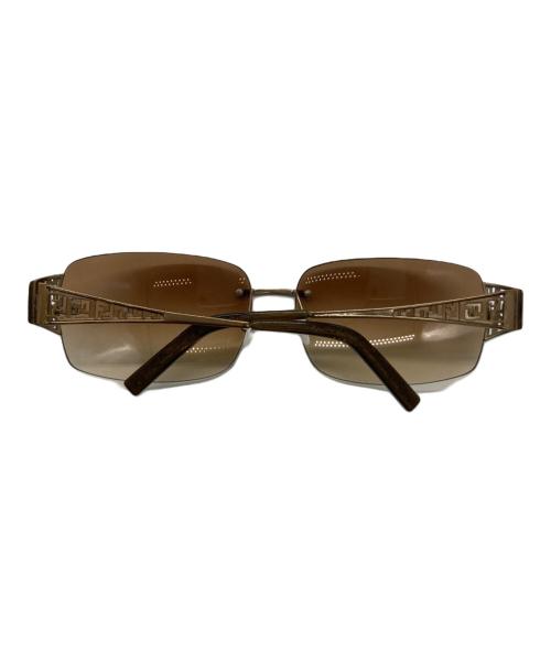 FENDI（フェンディ）FENDI (フェンディ) ズッカ柄リムレスサングラス ブラウン サイズ:62□15 125の古着・服飾アイテム