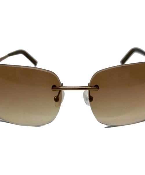 FENDI（フェンディ）FENDI (フェンディ) ズッカ柄リムレスサングラス ブラウン サイズ:62□15 125の古着・服飾アイテム