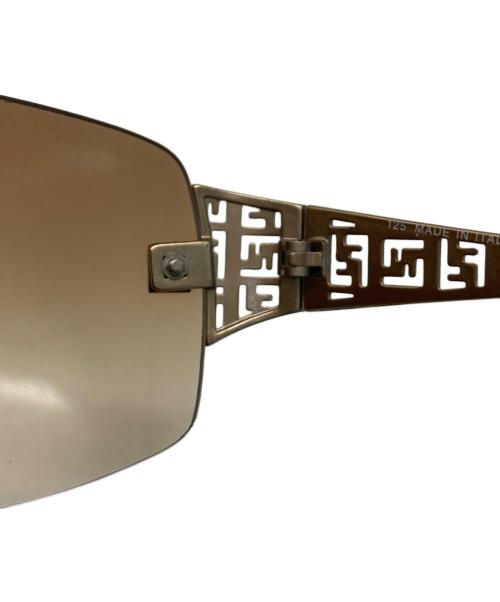 FENDI（フェンディ）FENDI (フェンディ) ズッカ柄リムレスサングラス ブラウン サイズ:62□15 125の古着・服飾アイテム