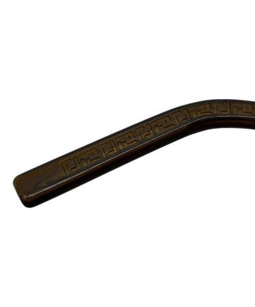 FENDI（フェンディ）FENDI (フェンディ) ズッカ柄リムレスサングラス ブラウン サイズ:62□15 125の古着・服飾アイテム