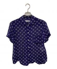 COMME des GARCONS COMME des GARCONS（コムデギャルソン コムデギャルソン）の古着「総柄半袖シャツ/RO-B015」｜ネイビー