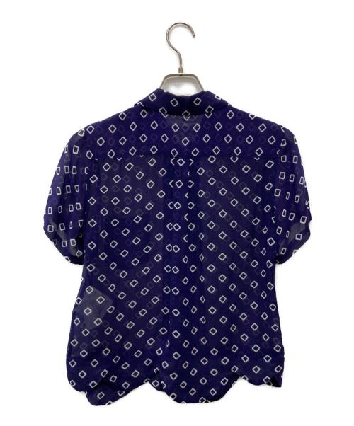 COMME des GARCONS COMME des GARCONS（コムデギャルソン コムデギャルソン）COMME des GARCONS COMME des GARCONS (コムデギャルソン コムデギャルソン) 総柄半袖シャツ/RO-B015 ネイビー サイズ:Ｓの古着・服飾アイテム