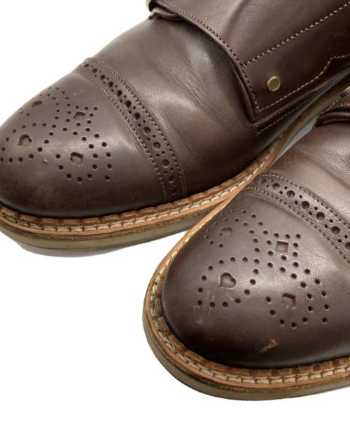 JIMMY CHOO（ジミーチュウ）JIMMY CHOO (ジミーチュウ) ダブルモンクスストラップシューズ ブラウン サイズ:43の古着・服飾アイテム