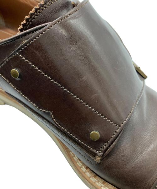 JIMMY CHOO（ジミーチュウ）JIMMY CHOO (ジミーチュウ) ダブルモンクスストラップシューズ ブラウン サイズ:43の古着・服飾アイテム