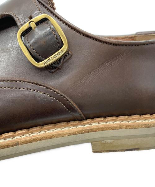 JIMMY CHOO（ジミーチュウ）JIMMY CHOO (ジミーチュウ) ダブルモンクスストラップシューズ ブラウン サイズ:43の古着・服飾アイテム