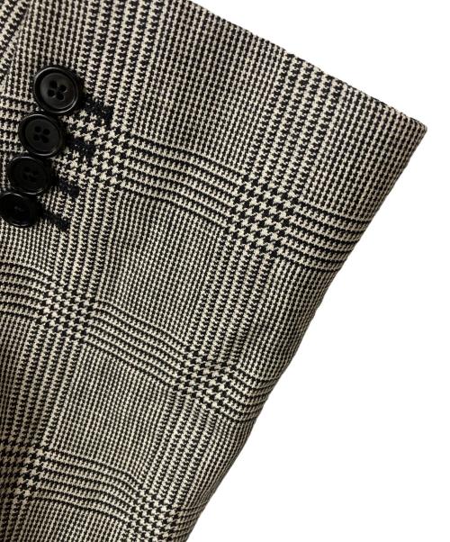 CELINE（セリーヌ）CELINE (セリーヌ) プリンス・オブ・ウェールズ テーラードジャケット/2V045821H グレー サイズ:46の古着・服飾アイテム