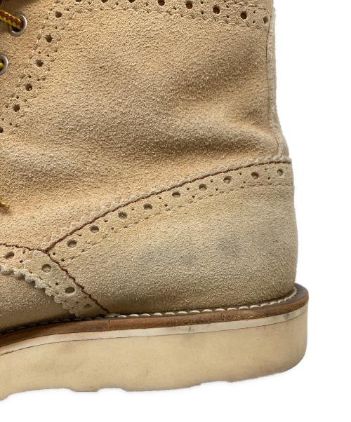 COMME des GARCONS JUNYA WATANABE MAN（コム デ ギャルソン ジュンヤ ワタナベ マン）COMME des GARCONS JUNYA WATANABE MAN (コム デ ギャルソン ジュンヤ ワタナベ マン) スウェードウィングチップブーツ ベージュ サイズ:XSの古着・服飾アイテム