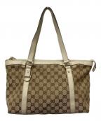 GUCCIグッチ）の古着「GGキャンバストートバッグ/141470」｜ベージュ
