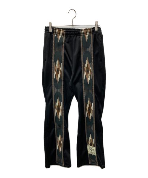 KAPITAL（キャピタル）KAPITAL (キャピタル) スムースジャージー KOCHI&ZEPHYR ネイティブ柄 センターデザイン トラックパンツ/K2304LP095 ブラック サイズ:2の古着・服飾アイテム
