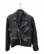 s'yteサイト）の古着「レザーダブルライダースジャケット/UQ-Y33-701」｜ブラック