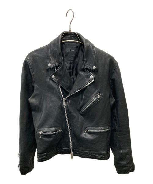 s'yte（サイト）s'yte (サイト) レザーダブルライダースジャケット/UQ-Y33-701 ブラック サイズ:3の古着・服飾アイテム