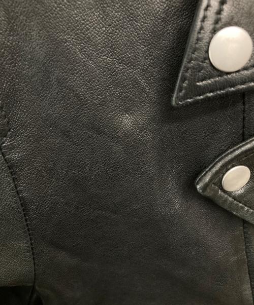 s'yte（サイト）s'yte (サイト) レザーダブルライダースジャケット/UQ-Y33-701 ブラック サイズ:3の古着・服飾アイテム