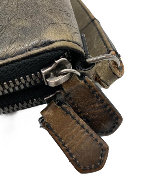 Berluti（ベルルッティ）Berluti (ベルルッティ) ダブルジップオーガナイザーウォレット ブラウンの古着・服飾アイテム