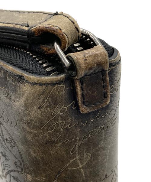 Berluti（ベルルッティ）Berluti (ベルルッティ) ダブルジップオーガナイザーウォレット ブラウンの古着・服飾アイテム