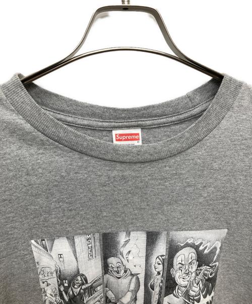 SUPREME（シュプリーム）Supreme (シュプリーム) Mister Cartoon Pow Tee グレー サイズ:ＸＬの古着・服飾アイテム