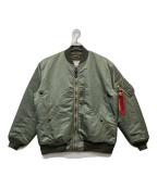 ALPHA×STANDARD CALIFORNIAアルファ×スタンダードカリフォルニア）の古着「MA-1ジャケット」｜カーキ
