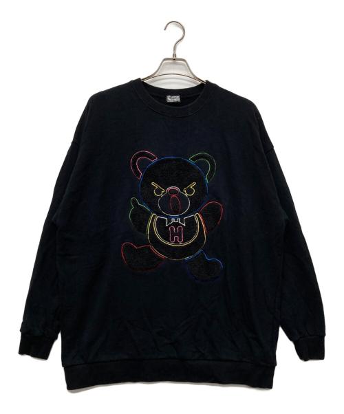 Hysteric Glamour（ヒステリックグラマー）Hysteric Glamour (ヒステリックグラマー) HYS BEAR刺繍 オーバーサイズスウェット/01203CS04 ブラック サイズ:ＦＲＥＥの古着・服飾アイテム