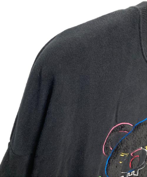 Hysteric Glamour（ヒステリックグラマー）Hysteric Glamour (ヒステリックグラマー) HYS BEAR刺繍 オーバーサイズスウェット/01203CS04 ブラック サイズ:ＦＲＥＥの古着・服飾アイテム