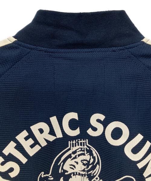 Hysteric Glamour（ヒステリックグラマー）Hysteric Glamour (ヒステリックグラマー) HYS SOUNDS プリント 2ラインラグランジャケット/01172AB01 ネイビー サイズ:Ｓの古着・服飾アイテム