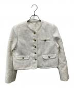 CELFORDセルフォード）の古着「パイピングショートジャケット/CWFJ251048」｜アイボリー