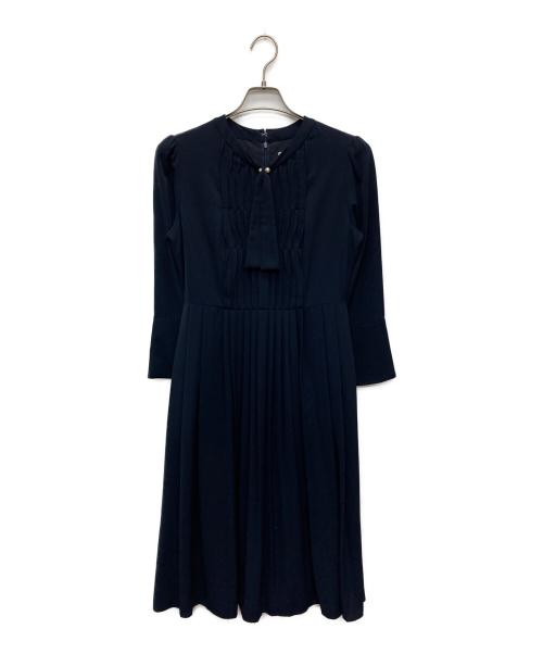 CELFORD（セルフォード）CELFORD (セルフォード) ボウタイプリーツワンピース/CWFO251002 ネイビー サイズ:38の古着・服飾アイテム