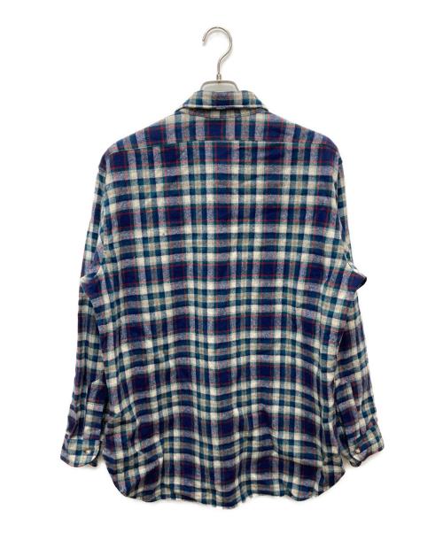 PENDLETON（ペンドルトン）PENDLETON (ペンドルトン) 70's～80's ボードシャツ グリーン×ブルー サイズ:ＸＬの古着・服飾アイテム