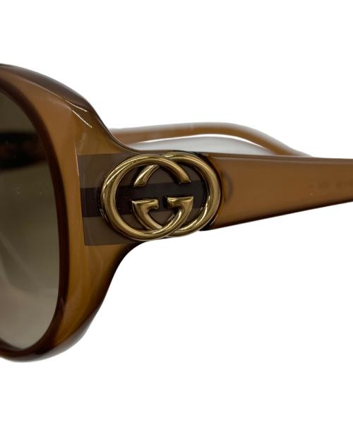 GUCCI（グッチ）GUCCI (グッチ) サングラス/GG3174 ブラウン サイズ:59□14 120の古着・服飾アイテム