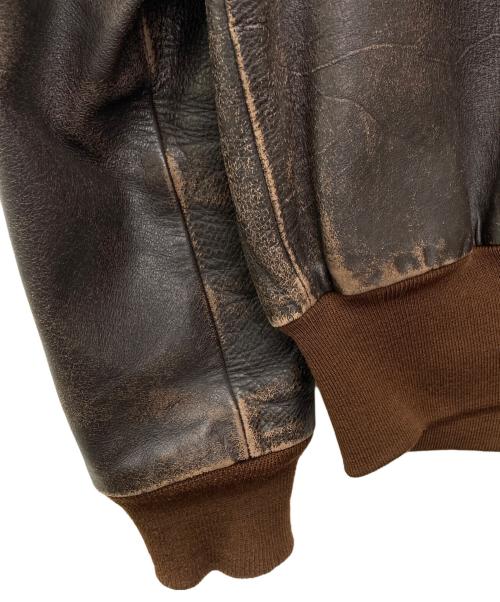 THE REAL McCOY'S（ザ・リアルマッコイズ）THE REAL McCOY'S (ザ・リアルマッコイズ) A2フライトジャケット/42-0622H ブラウン サイズ:40の古着・服飾アイテム