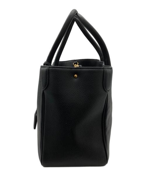 A.D.M.J.（エーディーエムジェイ）A.D.M.J. (エーディーエムジェイ) レザートートバッグ ブラックの古着・服飾アイテム