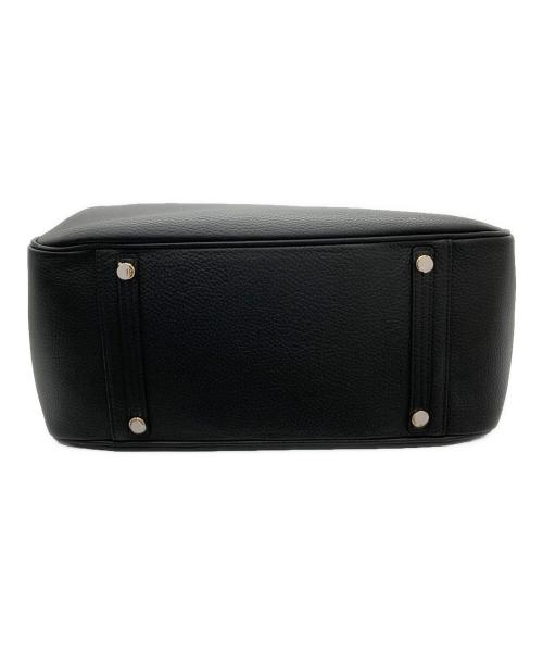 A.D.M.J.（エーディーエムジェイ）A.D.M.J. (エーディーエムジェイ) レザートートバッグ ブラックの古着・服飾アイテム