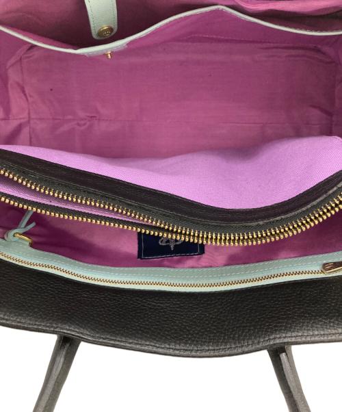 A.D.M.J.（エーディーエムジェイ）A.D.M.J. (エーディーエムジェイ) レザートートバッグ ブラックの古着・服飾アイテム