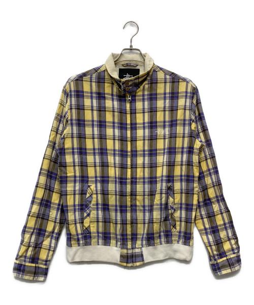 stussy（ステューシー）stussy (ステューシー) チェック トラズラジャケット イエロー サイズ:Ｍの古着・服飾アイテム