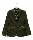 COMME des GARCONS HOMMEコムデギャルソン オム）の古着「3Bジャケット/HR-J054」｜グリーン