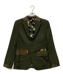 COMME des GARCONS HOMME（コムデギャルソン オム）の古着「3Bジャケット/HR-J054」｜グリーン