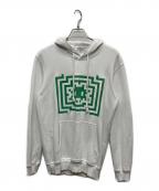 COMME des GARCONS SHIRTコムデギャルソンシャツ）の古着「Invader Hooded Sweatshirt」｜ホワイト
