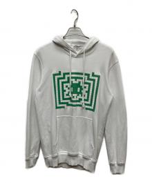 COMME des GARCONS SHIRT（コムデギャルソンシャツ）の古着「Invader Hooded Sweatshirt」｜ホワイト