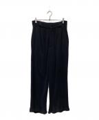 YOKEヨーク）の古着「RIB KNITTED TROUSERS/YK24SS0700S」｜ブラック