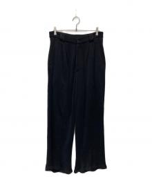YOKE（ヨーク）の古着「RIB KNITTED TROUSERS/YK24SS0700S」｜ブラック
