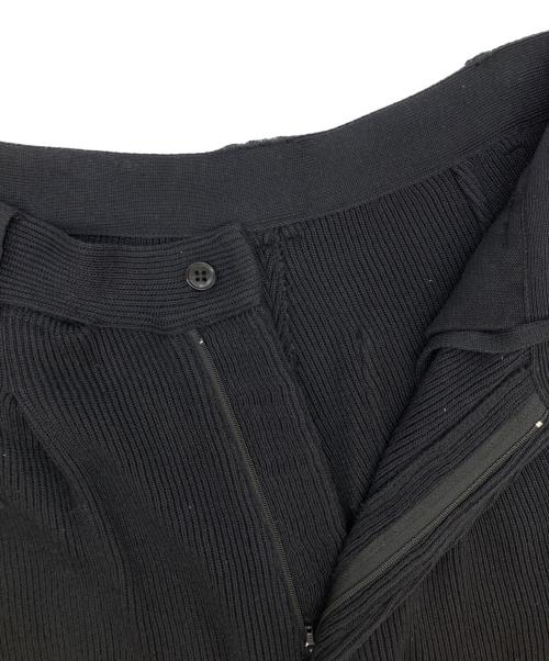 YOKE（ヨーク）YOKE (ヨーク) RIB KNITTED TROUSERS/YK24SS0700S ブラック サイズ:3の古着・服飾アイテム
