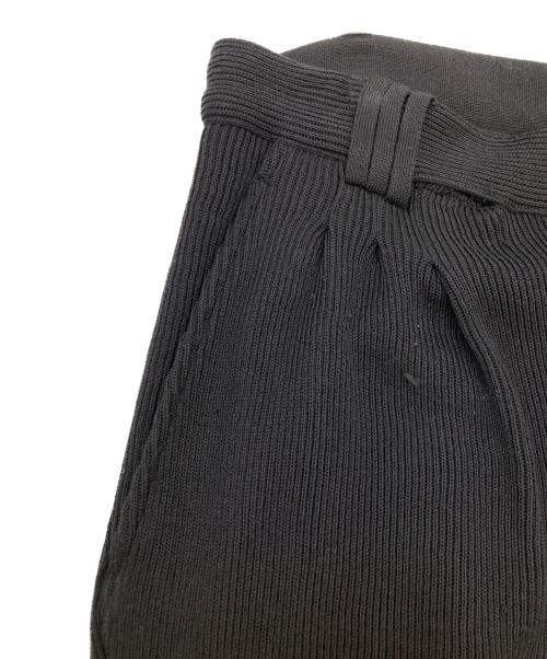 YOKE（ヨーク）YOKE (ヨーク) RIB KNITTED TROUSERS/YK24SS0700S ブラック サイズ:3の古着・服飾アイテム