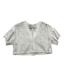 ticca（ティッカ）の古着「レースクロップドジャケット/1578-599-1928」｜ホワイト