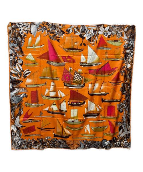 HERMES（エルメス）HERMES (エルメス) カレ130 オレンジの古着・服飾アイテム