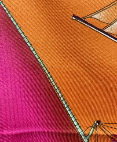 HERMES（エルメス）HERMES (エルメス) カレ130 オレンジの古着・服飾アイテム