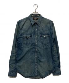 RRL（ダブルアールエル）の古着「コンチョボタンデニムウエスタンシャツ/782505188002」｜インディゴ