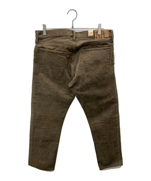 RRL（ダブルアールエル）RRL (ダブルアールエル) Slim Fit 5-Pocket Denim Distressed Brown Wash/782820976001 ブラウン サイズ:32の古着・服飾アイテム