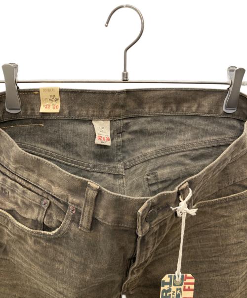 RRL（ダブルアールエル）RRL (ダブルアールエル) Slim Fit 5-Pocket Denim Distressed Brown Wash/782820976001 ブラウン サイズ:32の古着・服飾アイテム