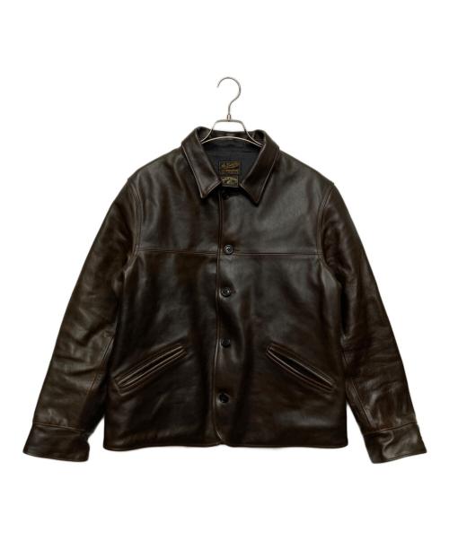 ATLAST & CO（アットラスト）ATLAST & CO (アットラスト) 801 Horsehide Car Coat ブラウン サイズ:42の古着・服飾アイテム