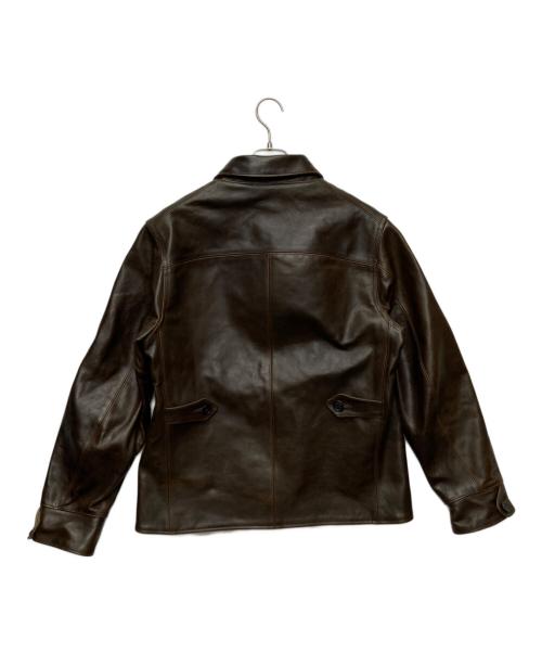 ATLAST & CO（アットラスト）ATLAST & CO (アットラスト) 801 Horsehide Car Coat ブラウン サイズ:42の古着・服飾アイテム